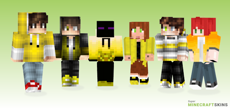 Yellow hoodie Minecraft Skins - Best Free Minecraft skins for Girls and Boys