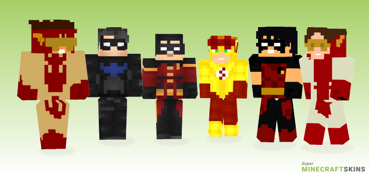 Young justice Minecraft Skins - Best Free Minecraft skins for Girls and Boys