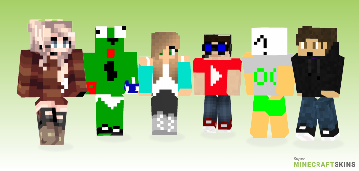 Youtube channel Minecraft Skins - Best Free Minecraft skins for Girls and Boys