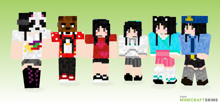 Yumichan Minecraft Skins - Best Free Minecraft skins for Girls and Boys