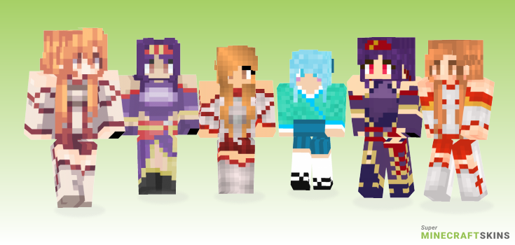 Yuuki Minecraft Skins - Best Free Minecraft skins for Girls and Boys