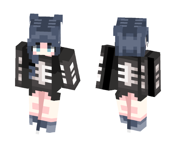 Spoopy Scary Skelly - Female Minecraft Skins - image 1