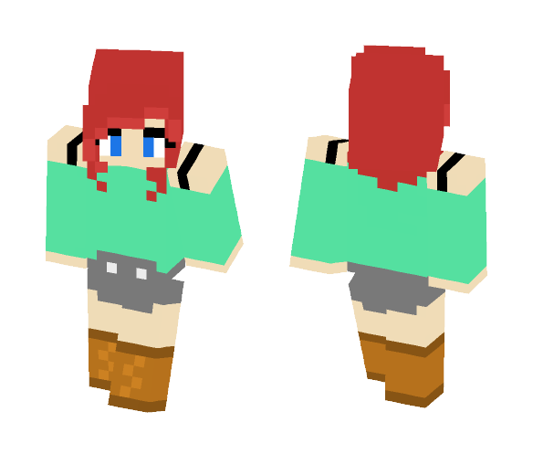 skin Redhead girl minecraft