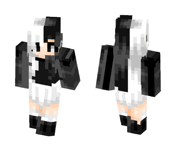 Black in Black and (White) - Female Minecraft Skins - image 1