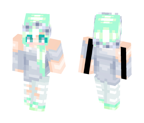 Pastel Green - Female Minecraft Skins - image 1