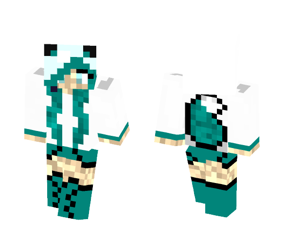 Furry Blue Shaded. - Female Minecraft Skins - image 1