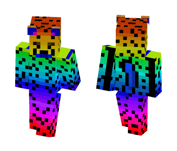 Rainbow Cheetah - Male Minecraft Skins - image 1