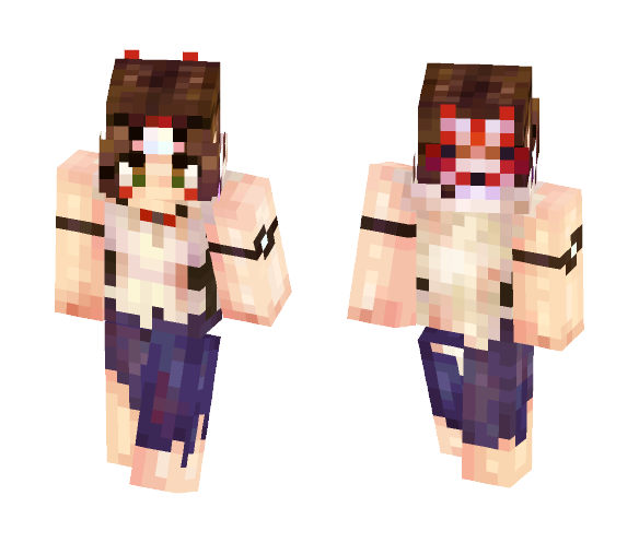 Princess Mononoke (San) - Female Minecraft Skins - image 1