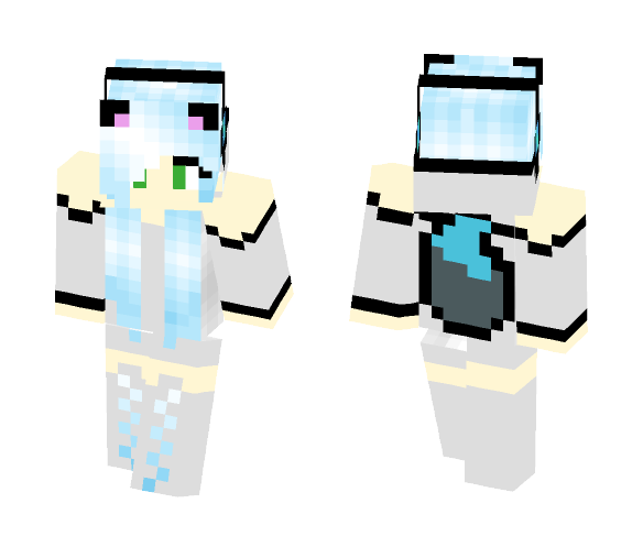 White Girl Fox - Girl Minecraft Skins - image 1