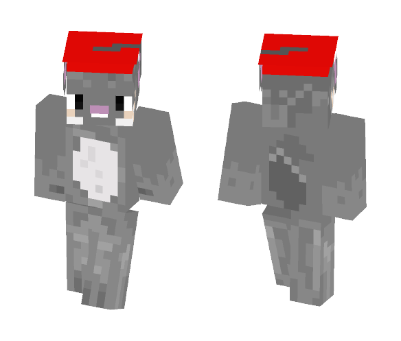 chinchilla wearing fez - Interchangeable Minecraft Skins - image 1