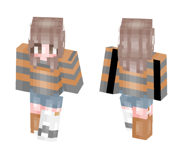 Spring Pumpkin - Female Minecraft Skins - image 1
