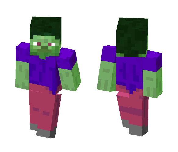 Steve Zombie - Male Minecraft Skins - image 1