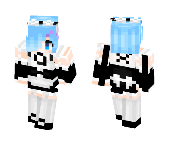 Re:zero Rem v2.0 - Female Minecraft Skins - image 1