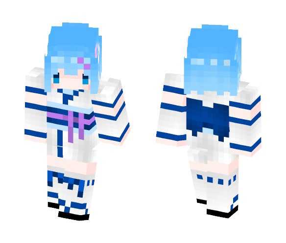 Re:zero Rem (young version) - Female Minecraft Skins - image 1