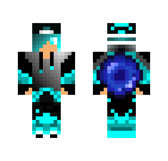Aqua Ender boy - Boy Minecraft Skins - image 2