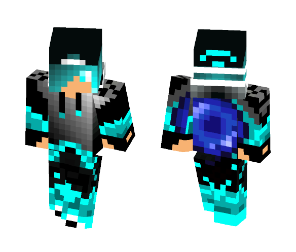 Aqua Ender boy - Boy Minecraft Skins - image 1
