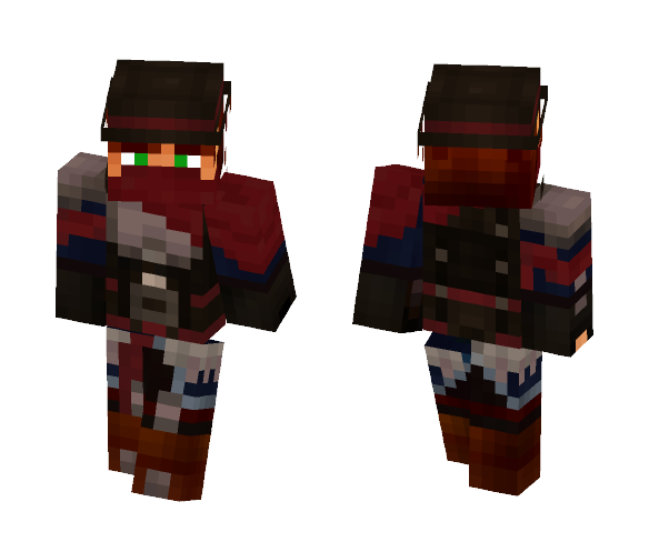 Conf - Storm Crow Uniform W/ Armor - Male Minecraft Skins - image 1