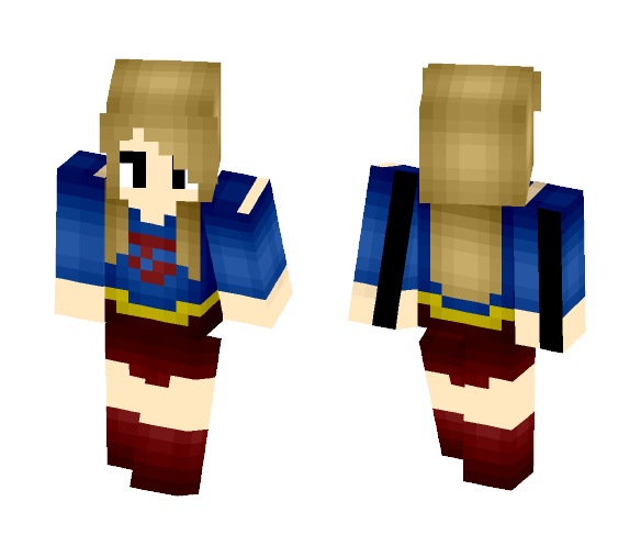 Supergirl (Shaded): CW - MrFlameYT - Female Minecraft Skins - image 1