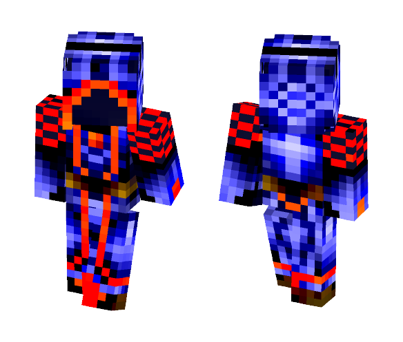 Fire and Water Sorcerer Skin - Male Minecraft Skins - image 1
