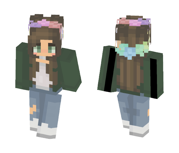 you look happier, you do. - Female Minecraft Skins - image 1
