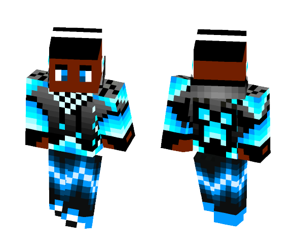 Ice Guy (screaming creeper) - Male Minecraft Skins - image 1