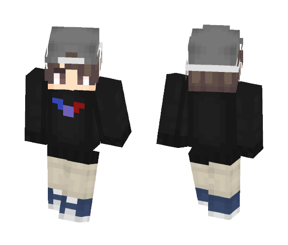 Gray hat - Male Minecraft Skins - image 1