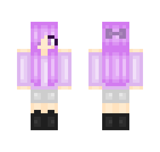 Purple hair girl