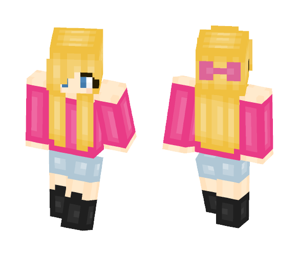 Cute pink girl skin - Cute Girls Minecraft Skins - image 1