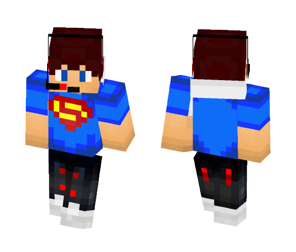 Superman Fan (Remade) - Male Minecraft Skins - image 1