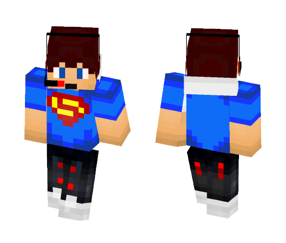 Download Free Superman Fan (Remade) Skin for Minecraft image 1 Superman Fan (Remade) - Male Minecraft Skins - image 1