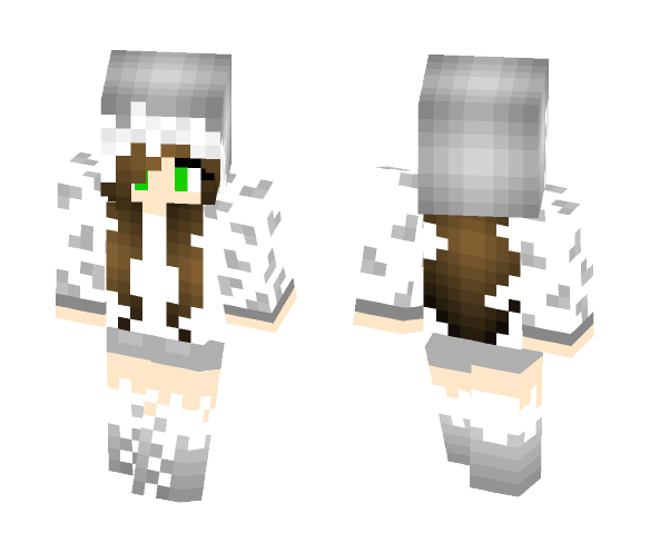 Snowy Leopard Girl :D - Girl Minecraft Skins - image 1