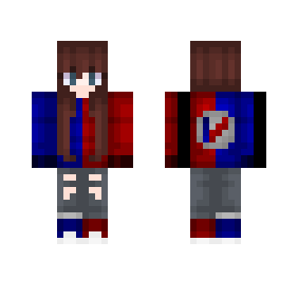 Girl With T.O.P Sweater - Girl Minecraft Skins - image 2