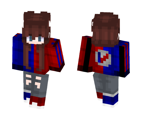 Girl With T.O.P Sweater - Girl Minecraft Skins - image 1