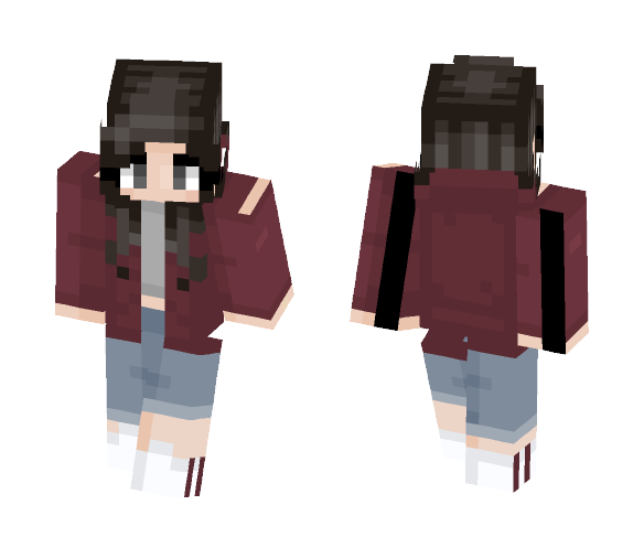 Hoodie Girl - Girl Minecraft Skins - image 1