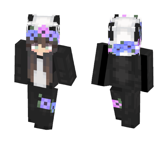 Panda Flower OuO - Female Minecraft Skins - image 1