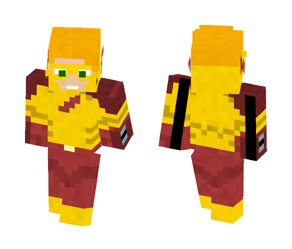 Kid flash | Custom | wally west - Male Minecraft Skins - image 1