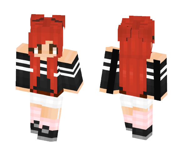 Strawberry Stripes ♥ - Female Minecraft Skins - image 1