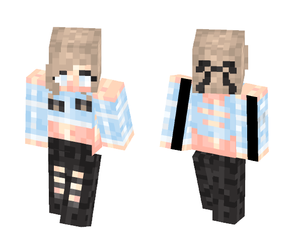 I love you to the moon but not back - Female Minecraft Skins - image 1