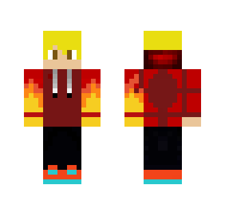 Awesome Fire Boy - Boy Minecraft Skins - image 2