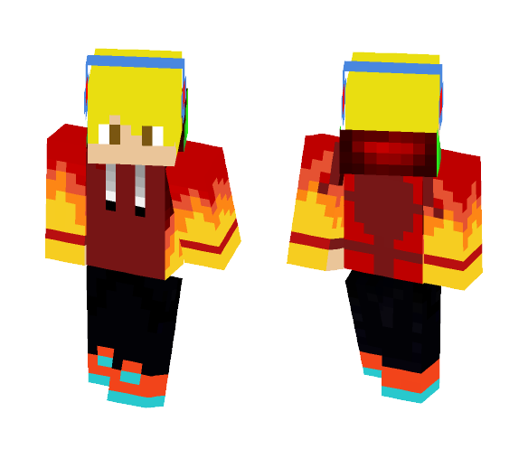 Awesome Fire Boy - Boy Minecraft Skins - image 1