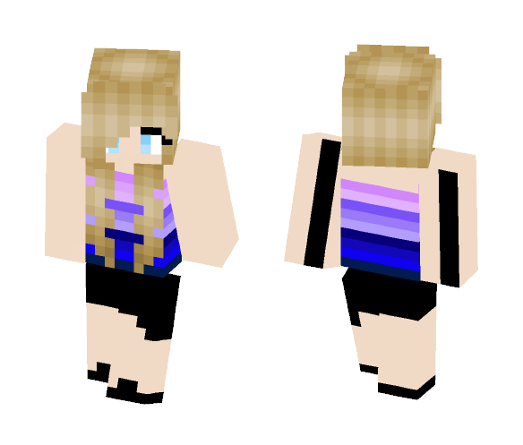 Shades Of Blue and Purple - Female Minecraft Skins - image 1