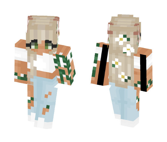 One with nature ❀ - Female Minecraft Skins - image 1