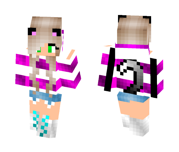 Pretty Kitty Girl (Fixed) :P - Girl Minecraft Skins - image 1