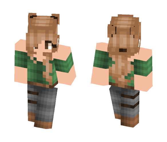 Forest Warrior - Female Minecraft Skins - image 1