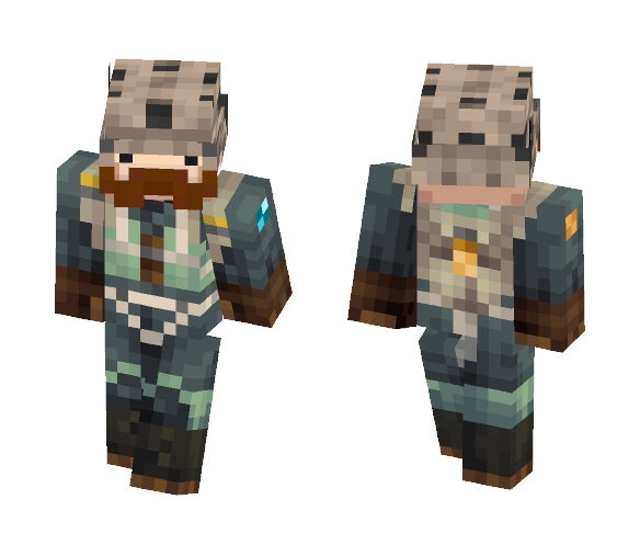 Mustache-JetPilote - Male Minecraft Skins - image 1