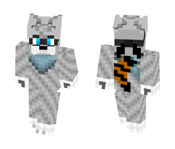 Raccoontail, the Traveling Wolf - Male Minecraft Skins - image 1