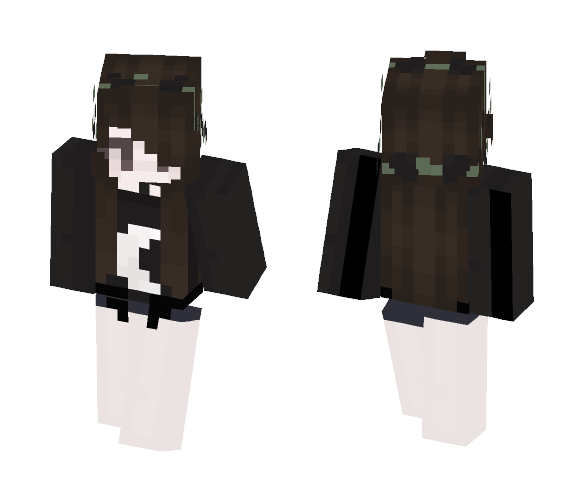 cutie nerd goth - Female Minecraft Skins - image 1
