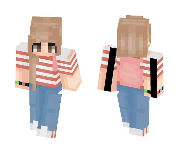 Stripes r cool - Female Minecraft Skins - image 1