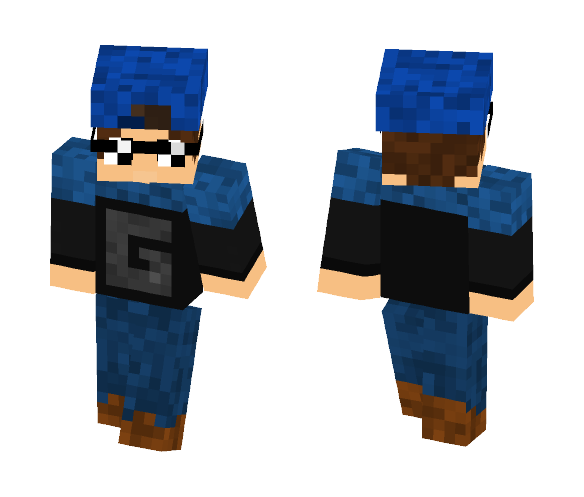 Black N Blue - Male Minecraft Skins - image 1