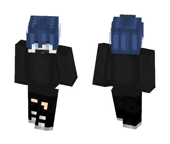 Blue hair (Request) - Male Minecraft Skins - image 1